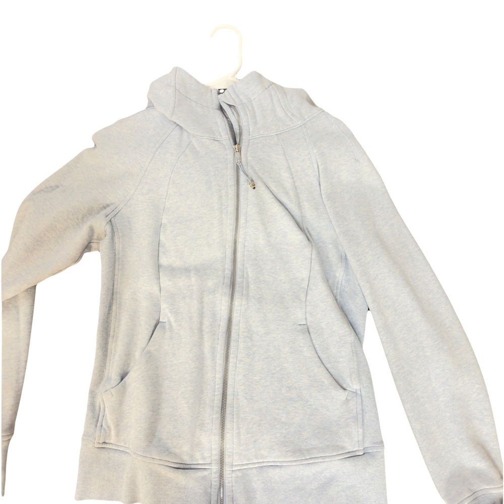 Women's Light blue Zip-Up Hoodie